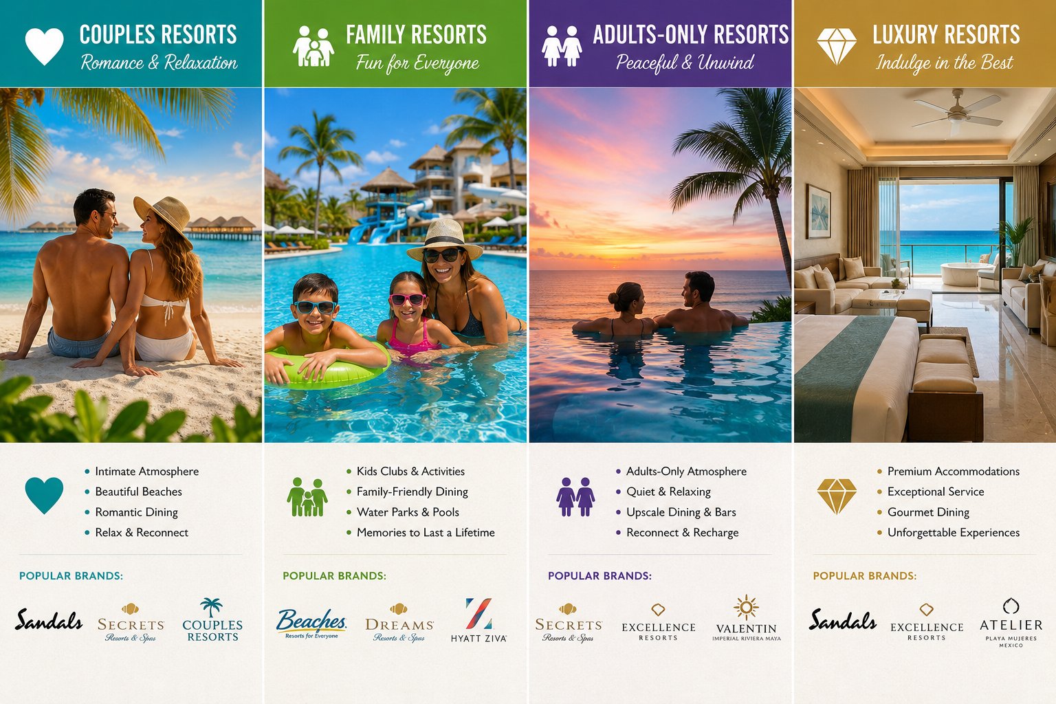 All Inclusive Resort Types
