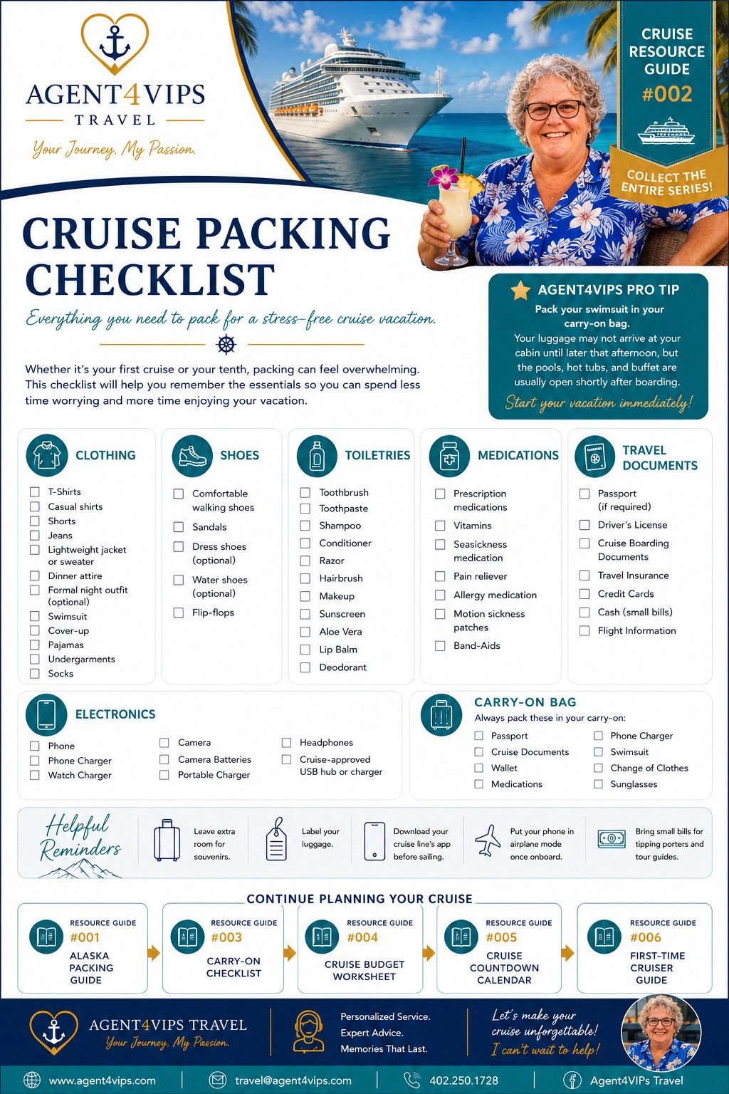 Cruise packing list